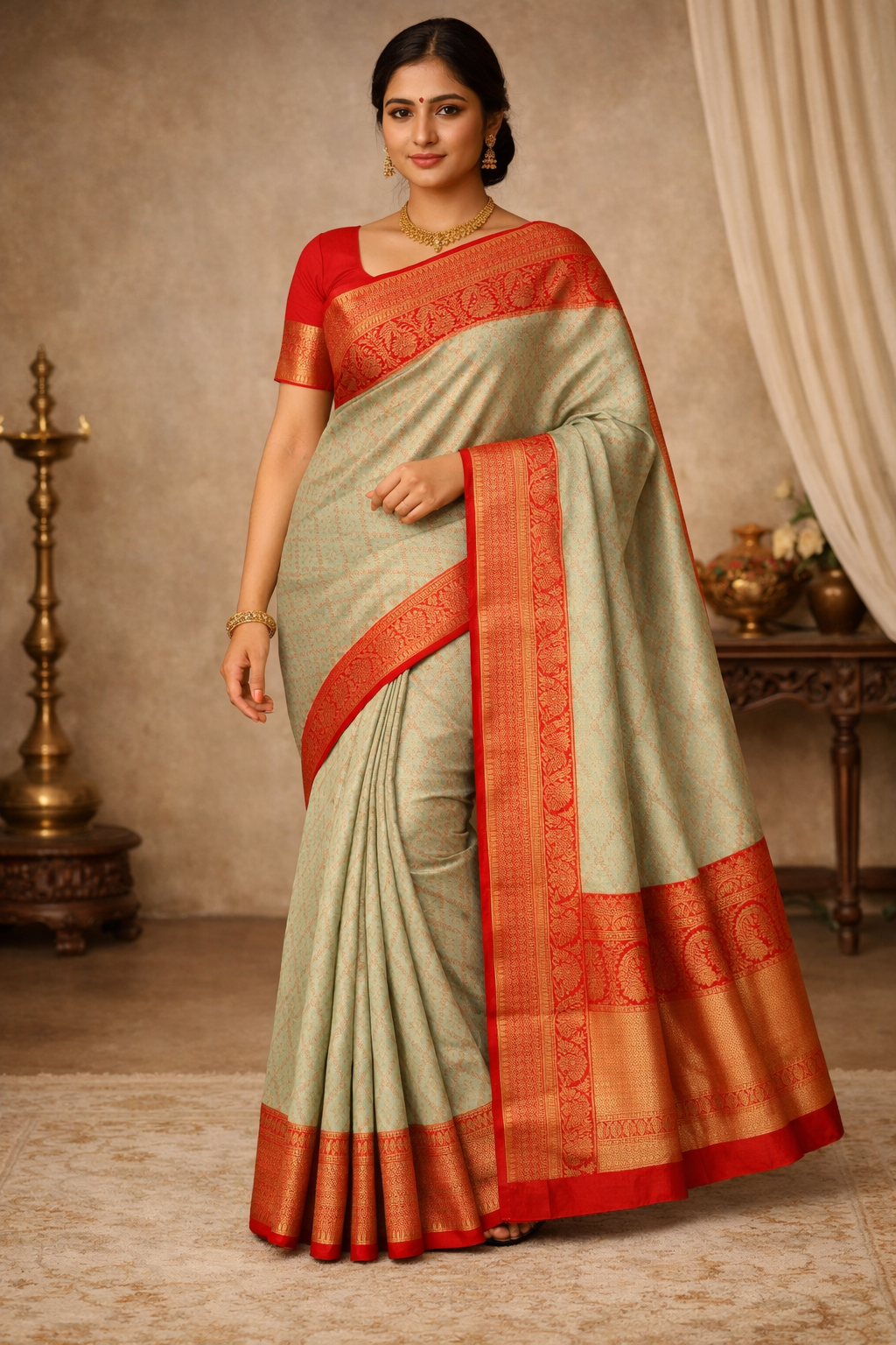 Kanchi Pure Contrast Border - KPCB014