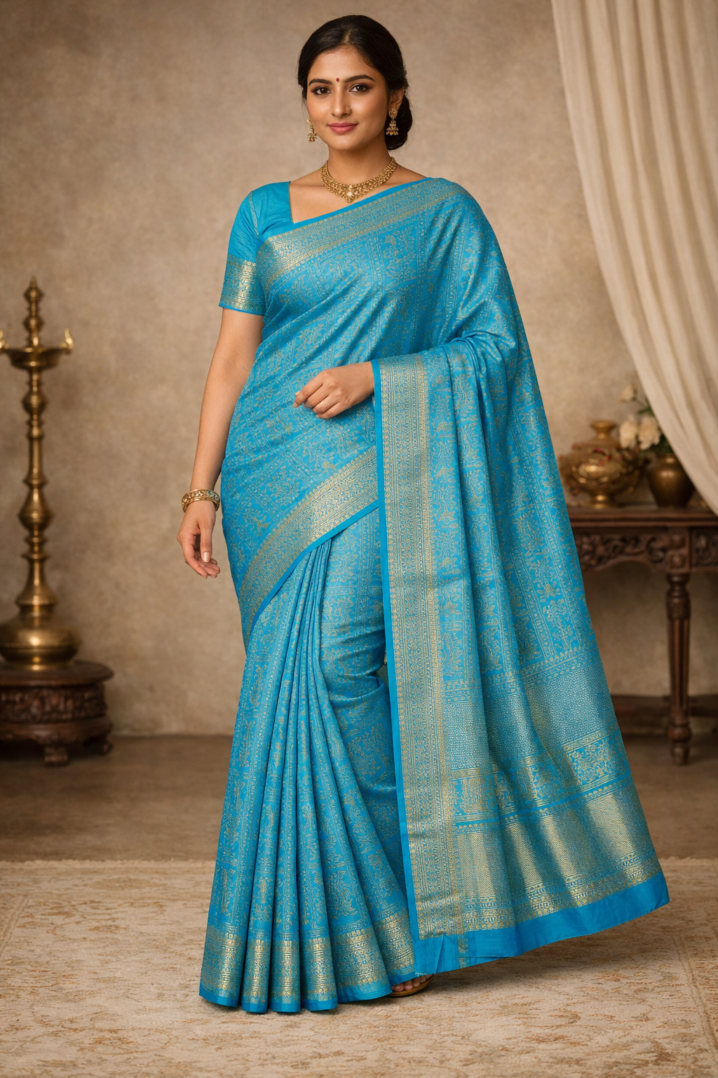 Kanchi Pure Contrast Border - KPCB011